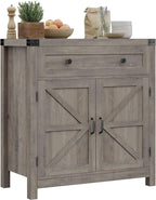HOSTACK Coffee Bar Cabinet, Kitchen Storage Cabinet, Modern Farmhouse Buffet by HOSTACK