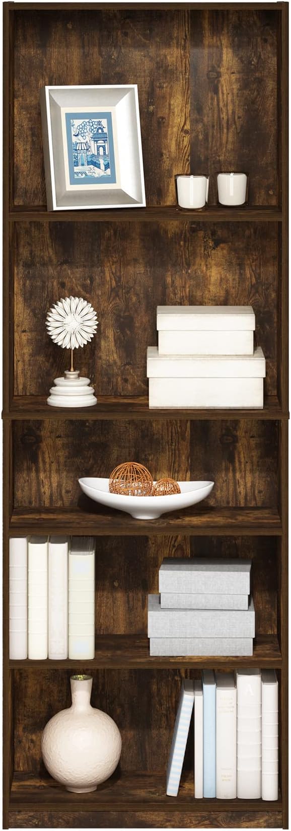 Furinno JAYA Book Shelf, 5-Tier Bookshelf, Bookcase - Image 5