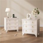 JOINICE White Night Stand Set 2 by Joinice