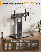 Perlegear Universal Swivel TV Stand - Image 5