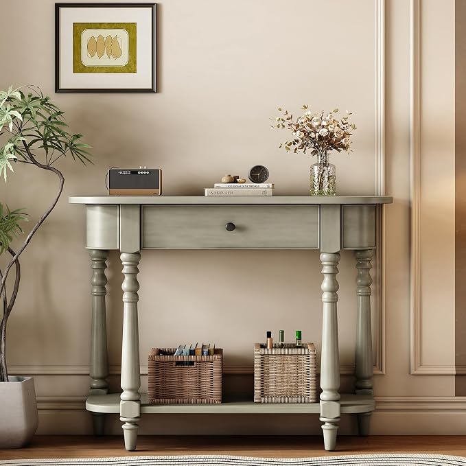 Retro Curved Console Table by HMFULE