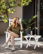 SERWALL Portable Folding Adirondack Table, HDPE Material Outdoor End Table - Image 9