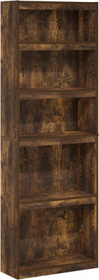 Furinno JAYA Book Shelf, 5-Tier Bookshelf, Enhanced Home Bookcase - Image 5