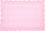 GarveeHome Scalloped Entryway Rug 2x3 Pink Washable Front Door Entry Rug | - Image 3