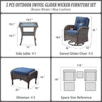 Belord Small Conversation Sets Patio Funiture - Image 3
