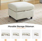 WUTUTUEE 83”L-Shaped Modular Sectional Sofa - Image 7