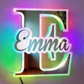 VEELU Personalized Mirror Light Custom Alphabet Name LED Night Light Lamp by VEELU