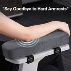 Smiry Ergonomic Office Chair Armrest Pads, Memory Foam Arm Rest Covers - Image 3