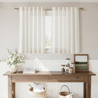 Cafe Linen Curtains 24 Inch Length - Image 8