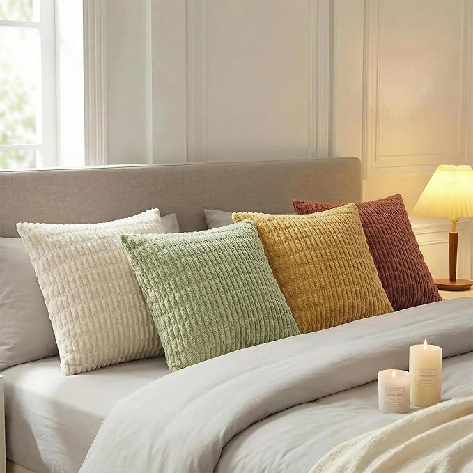 Fancy Homi 4 Packs Decorative Throw Pillow Covers - Image 3