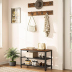 HOOBRO Hall Tree Entryway Storage Bench, Coat Rack Shoe Bench, Shoe Rack - Image 2