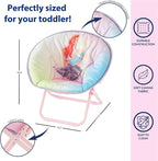 Disney Little Mermaid Toddler Saucer Chair, 19” Folding Kids Chair - Image 3