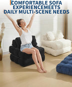 Folding Sofa Bed, 1 Person Sleeper Sofa - Image 7