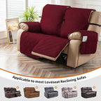 Genina Waterproof Loveseat Recliner Cover Non-Slip, Sofa Cover - Image 4