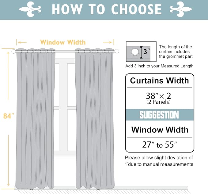 ChrisDowa White 100% Blackout Curtains - Image 6