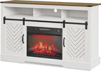 RoyalCraft Fireplace TV Stand for 65+ Inch TV, Rustic Media Console - Image 8