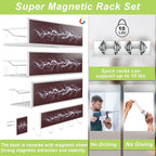Magnetic Spice Rack for Refrigerator, 9 Pack Magnetic Fridge Shelves - Image 3