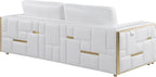 Blackjack Furniture Catania Modern Top Grain Italian Leather Sofa Set - Image 10