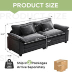 Oprisen 86" Modular Sectional Sofa, Comfy Cloud Couch Sectional Sofa - Image 2
