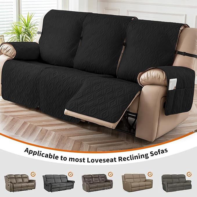 Genina Waterproof Couch Cover for Reclining Sofa - Image 4