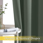 NICETOWN Blackout Sliding Door Curtains 84 inch Length - Image 6