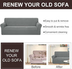 U-NICE HOME Oversized Stretch Couch Cover Slipcover, 1-Piece Sofa cover - Image 5