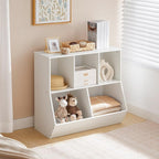 HOOBRO Kids Bookshelf, Bookcase Footboard, 31.5" L Toy Storage Cubby, - Image 5