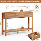 LEYAOYAO Fluted 47.2" Console Table - Image 3