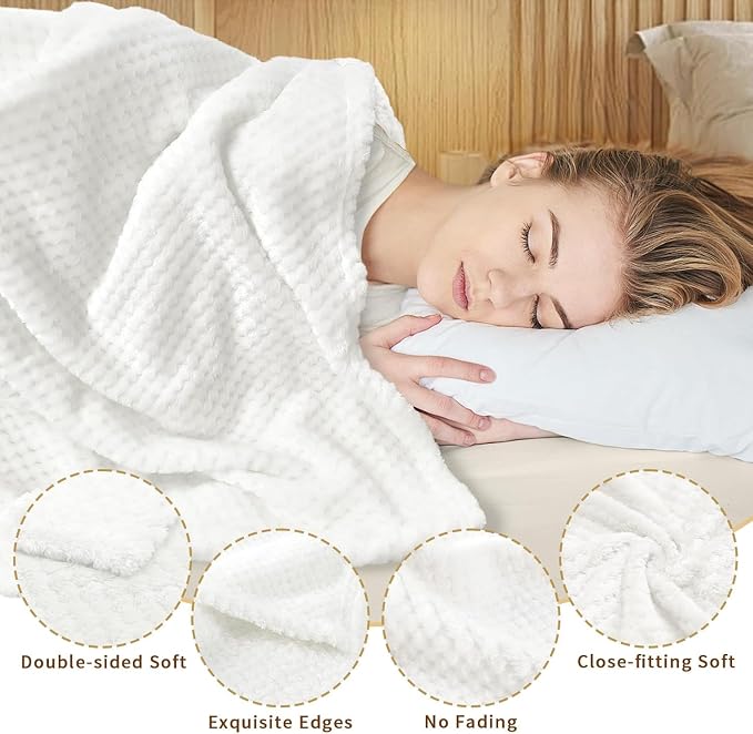 12 Pack Fleece Throw Blankets 50x60 Inches - Image 4