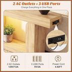Homieasy Console Table, Farmhouse Wooden Sofa Table Behind Couch, Narrow - Image 4