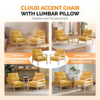 VINGLI Mid-Century Modern Cloud Accent Armchairs set of 2 - Image 8