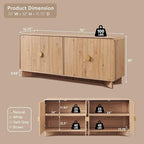 IFGET 70" Modern TV Stand for TVs Up to 80 inches, TV Console - Image 2