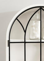 Kate and Laurel Megara Decorative Wooden Hanging Arched Wall Cabinet - Image 5