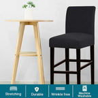 Turquoize Stretch Bar Stool Cover Counter Stool Pub Chair Slipcover - Image 2