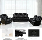 3-Piece Leather Power Recliner Sofa Set - Image 7