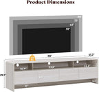 AMERLIFE 70" Modern TV Stand for TVs Up to 80", Wood TV Console - Image 2