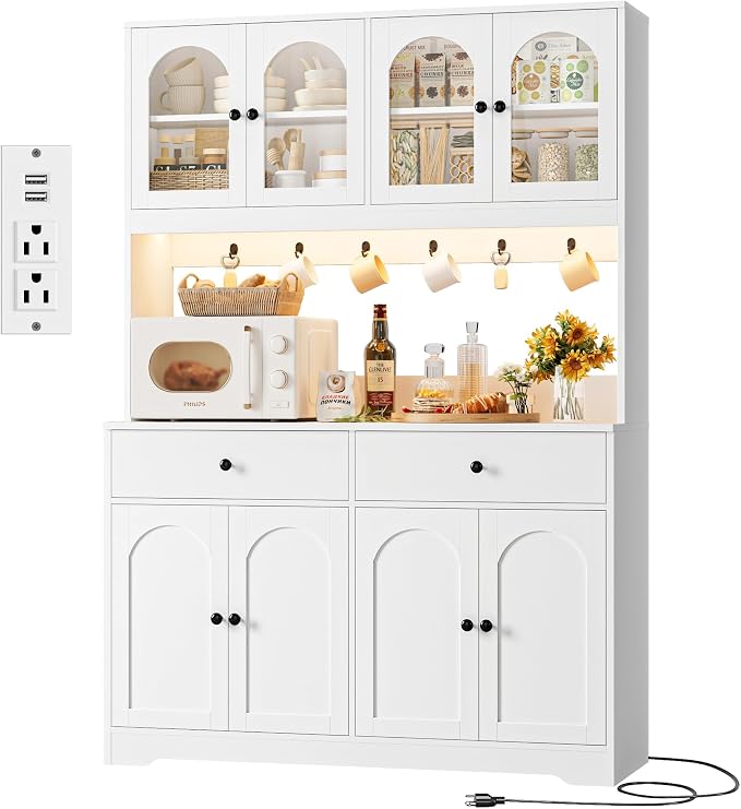 HIFIT 71" LED Kitchen Pantry Cabinet by HIFIT