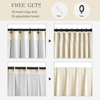 Pinch Pleated Linen Curtains 100% Blackout 84 Inches Long - Image 7