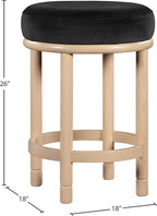 Meridian Furniture 976Black-C Monette Collection Art Deco Counter Stool - Image 3