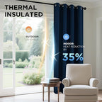Joydeco Blackout Curtains 108 Inch Length 2 Panels Set, Thermal Insulated Long - Image 5
