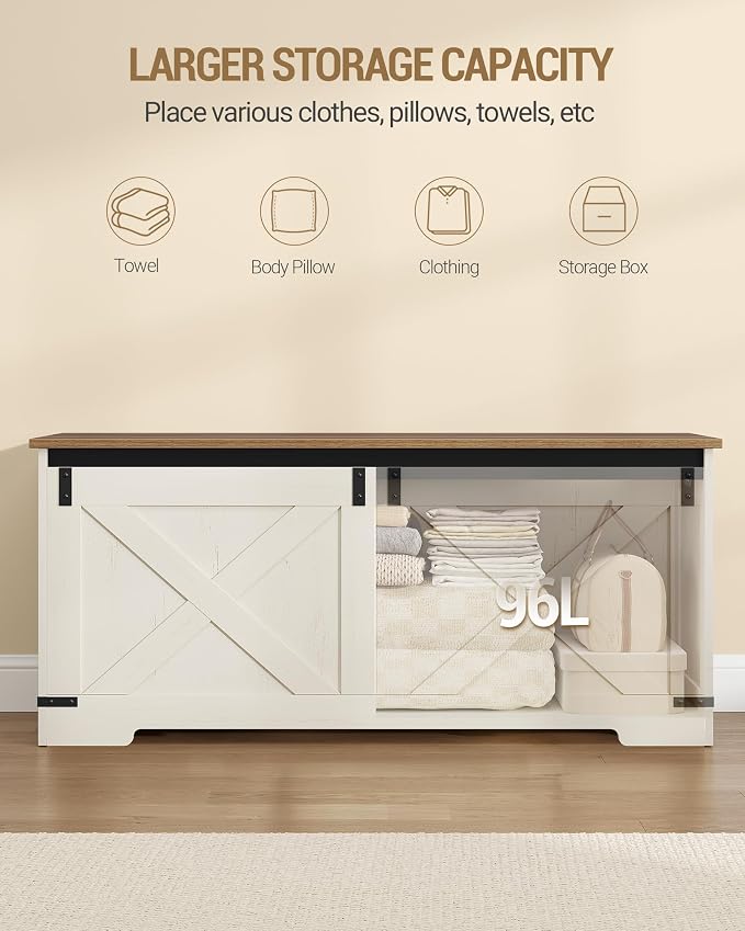 Hzuaneri 42.9" Storage Chest, Large Storage Trunk - Image 5