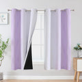 Lilac and Greyish White Ombre Blackout Curtains by ESTELARTEXTILER