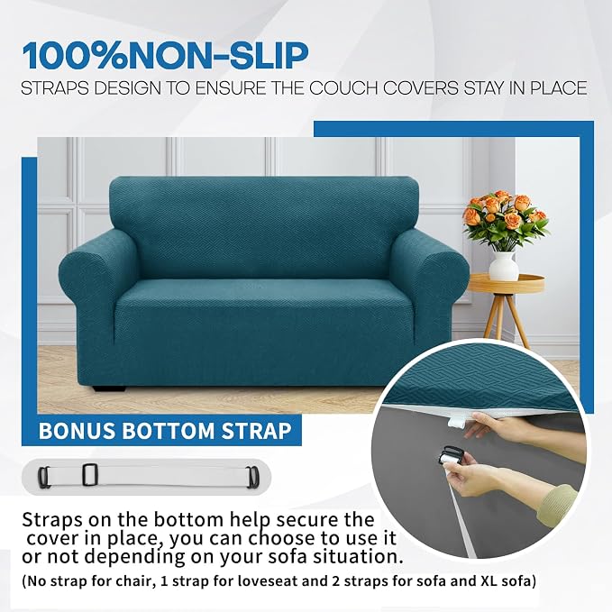 XINEAGE New Stretch Armchair Covers 1 Piece Chair Slipcovers Chair Protector - Image 7