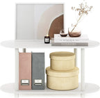Furinno Turn-N-Tube Display Shelf, 4-Tier Oval Book Shelf, Storage Shelves - Image 4