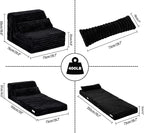 Tiita Folding Sofa Bed Single Size, Convertible Sleeper Chair Mattress - Image 2