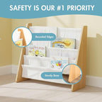 Humble Crew Kids Bookshelf, 4-Tier Front-Facing Book Display Organizer - Image 6