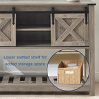 Grey Farmhouse Entryway Table, Rustic Hallway Table - Image 4