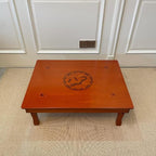 Rectangle 90X75cm Korean Coffee Table Folding Leg Asian Antique Style Living - Image 4