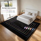 Black Rabbit Plush Rug 3'x5', Fluffy Shaggy Area Rug - Image 8