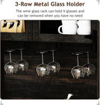 4ever2buy Farmhouse Coffee Bar Cabinet - Image 6